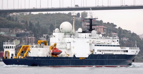 Concerns have been raised about the Russian ship 
        
        ability to cut or tap into undersea cables.
