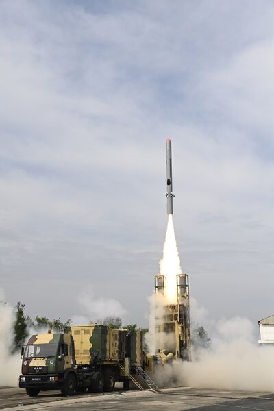 India's LRLACM, flight tested for the first time on 12 November, has an envisaged maximum strike range of 1,500 km for naval launch and 1,000 km for land and air launch.