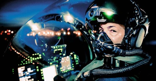 Seen modelled by a BAE Systems test pilot, the Striker II will now be flown by the RAF and Luftwaffe Eurofighter pilots.