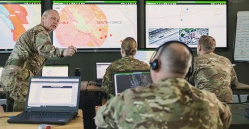 Systematic's SitaWare C4ISR system in use.