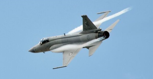 This early production model of the JF-17 was displayed by the PAF at the Paris Air Show 2015.