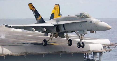 F/A-18C Hornet aircraft, United States.
