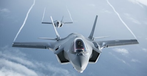 A pair of RoNAF F-35As. An undisclosed number of aircraft will now conduct the air defence of Rzeszów Airport in Poland, which serves as a vital supply hub for Ukraine.