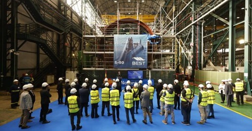 Navantia conducts a ceremony at its shipyard in Cartagena to mark completion of the first AIP installation into a Spanish Navy S-80 Plus-class submarine. This is the first third-generation AIP fitted into a submarine.