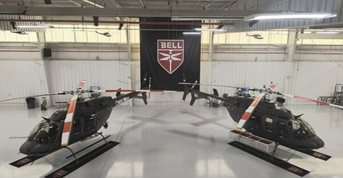 The first two Bell 407s for the Argentine Army.