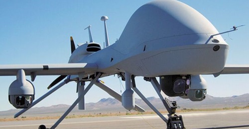 MQ-1C Gray Eagle UAS fielding the AN/AAS-53 Common Sensor Payload (CSP) under the nose.
