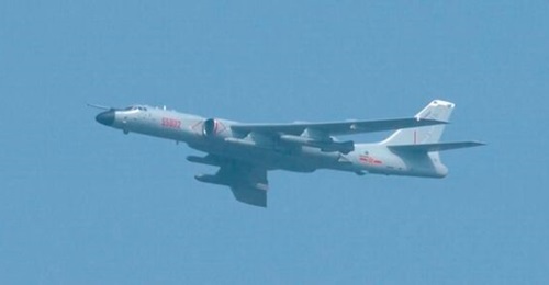 A PLAAF H-6N bomber during a military parade in Beijing in 2019. According to the US DoD's 
        
         the H-6N is likely involved with the nuclear delivery mission.