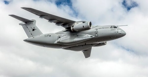 Embraer C-390 Millennium airlifter in Portuguese markings. Although the identity of the new C-390 customer is publicly unknown, small orders have proven important to the programme.