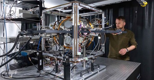 An image of a quantum accelerometer, which has been developed by Imperial College London.