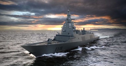 The first AN/SPY-7(V)2 radar live track for the Spain F-110 Multi-Mission Frigate, pictured here, was demonstrated.
