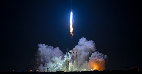 Blue Origin's New Glenn lifts off from Cape Canaveral Space Force Station on 16 January.