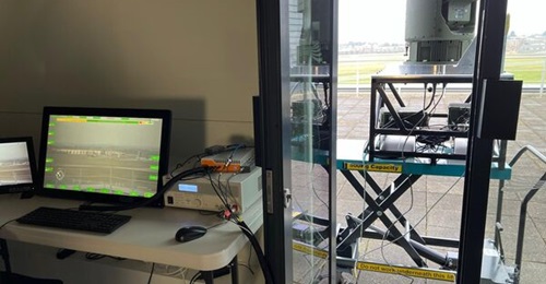 A demonstration of Thales' DigitalCrew sensor enhancement software, coupled with its PAAG sighting system, seen at the IAV 2025 conference.