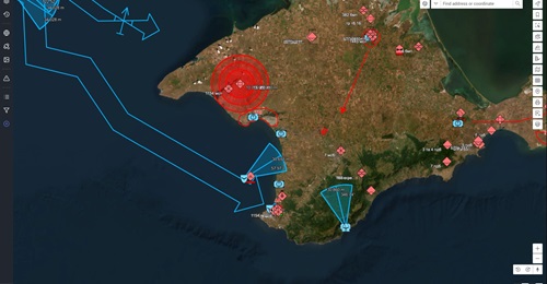 Image showing the Delta digital map, which uses data from various sources, including sensors and satellites.