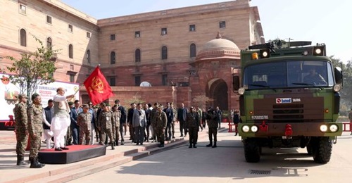 India's Ministry of Defence rolled out the new Sanjay - Battlefield Surveillance System on 24 January.