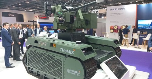 Milrem Robotics' THeMIS at DSEI 2023.