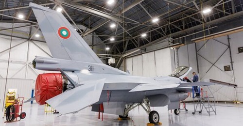 The first of 16 Bulgarian Lockheed Martin F-16 Block 70 combat aircraft ahead of being handed over to the country's Ministry of Defence on 31 January.