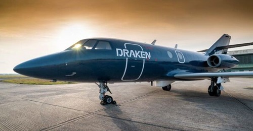 Draken Europe will provide air-based training to the UK using a variety of aircraft types, including the Dassault Falcon 20 pictured.