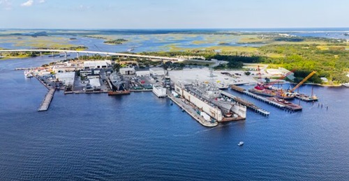 BAE Systems Ship Repair is making improvements to its yard in Jacksonville, Florida, to diversify.
