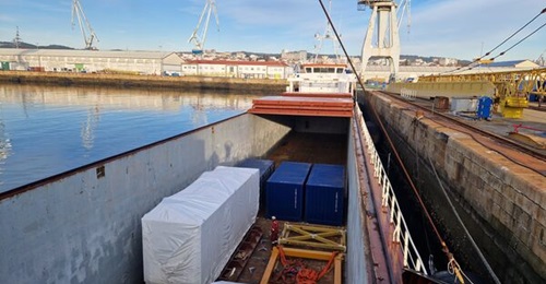 Final barge shock tests involving the ship's electric propulsion motor and frequency converter for the F-110 frigate programme took place in November 2024.