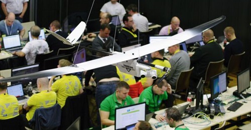 A key consideration in responding to a cyber attack is whether the incident reaches the level of an 'armed attack'. Participants in a CCDCOE 'Locked Shields' exercise (pictured).