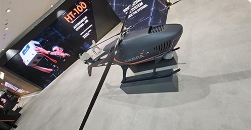 Scale model of HT-100 displayed at IDEX 2025.