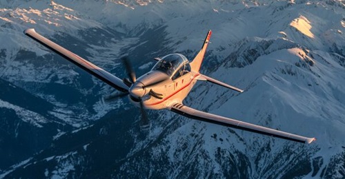 A file photo of a PC-7 MKX trainer aircraft of the type that the Netherlands has now ordered with deliveries to commence from 2027.