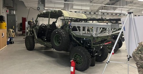 The US Army's 75th Ranger Regiment is testing a prototype of a new litter that could carry soldiers from the battlefield on the back of either an Infantry Squad Vehicle or MRZR Alpha.