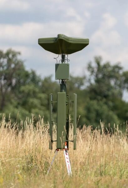 Image of the Azimuth detection system, which was designed to detect UAVs, EW systems, and various communications devices, according to the manufacturer.
