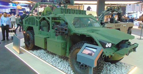 The Flyer 60-6 on the International Golden Group stand at IDEX 2025.