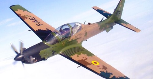 An Ecuadorian Air Force A-29 Super Tucano. Embraer booked 28 export orders for A-29s in 2024 and continues to seek new customers.
