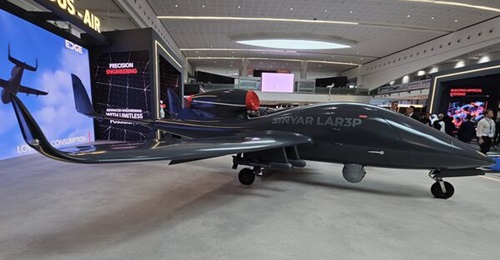 Sinyar LAR3P was displayed at IDEX 2025, equipped with four Desert Sting 16 precision-guided glide weapons.