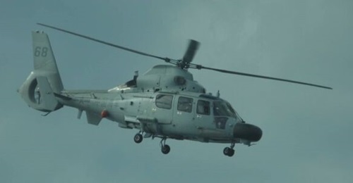 The Z-9 helicopter that was said to by flying close to a Philippine DA-BFAR aircraft on 18 February 2025.