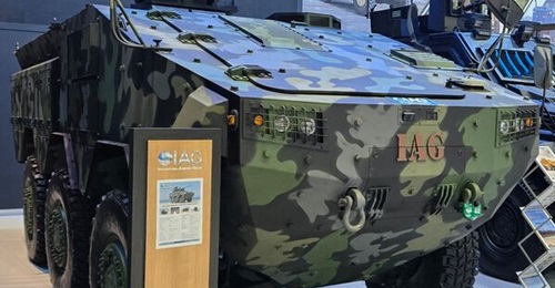 The Rila 6×6 shows a strong resemblance to the earlier development model of the Rila 8×8 and is understood to be developed in response to market needs for shorter and lighter APCs.