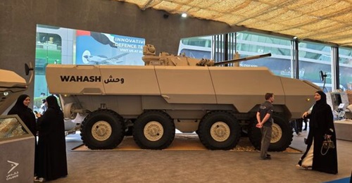 The Wahash IFV with the BMP-3 turret on the Calidus stand at IDEX 2025.