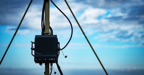 Comtech's new, small form factor troposcatter platform dubbed the Multipath Radio (MPR).