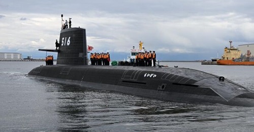 Japan's fourth Taigei-class submarine, JS 
        
        , which was commissioned on 6 March 2025.