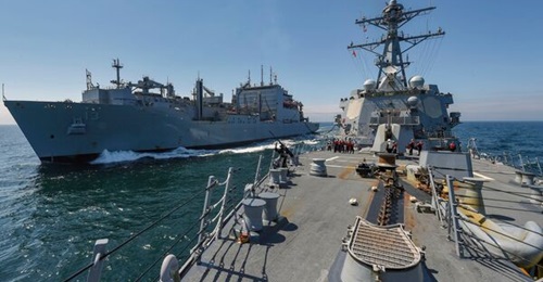 USS 
        
        , pictured here, being replenished during 'Baltic Operations 2019', was recently deployed to Northern Command.