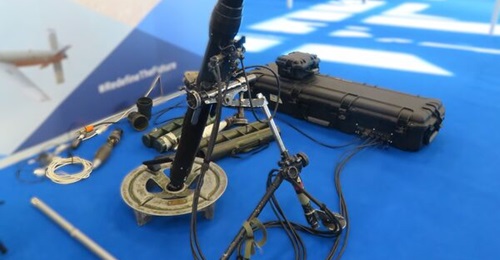 The mortar variant of the Elbit Systems UK Interim Indirect Fire Simulation displayed at the 2025 Omega Joint Military Training & Simulation Conference in March 2025.