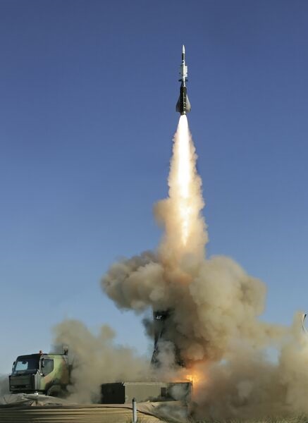 An Aster 30 missile launches from a SAMP/T battery. Increased orders for air-defence weapon systems have helped drive MBDA's sales.