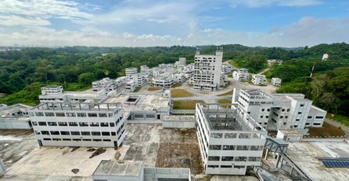 A bird's-eye view of SAFTI City Phase 1, which is now used by the SAF for its training requirements.