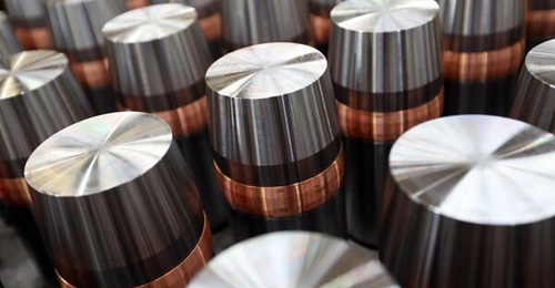 105 mm artillery shells under production at BAE Systems' Glascoed plant in Wales, UK.