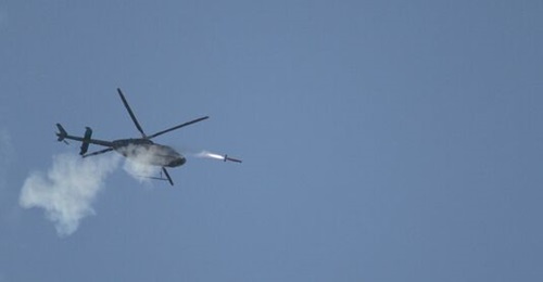 The Coyote LE SR is launched from a Bell 407 at a private range in Texas in February 2025.