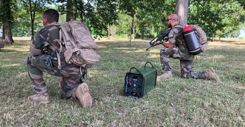 NATO's ENSEC COE demonstrates portable hydrogen fuel cell technology in collaboration with the French military.