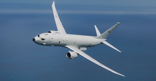 A file photo of a Royal Australian Air Force P-8A Poseidon MPA. Australia has deployed the aircraft to monitor a Chinese research vessel that is operating within Canberra's EEZ.