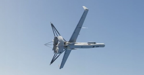 The Shield AI V-BAT Block 5.3, featuring new landing gear.