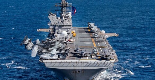 US Navy officials are now preparing maintenance work packages for USS 
        
        , pictured here, to help make the work period more efficient.