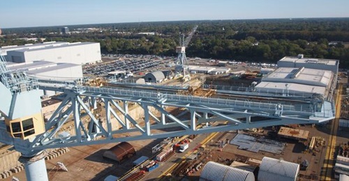 Trump has signed an executive order to assess shipbuilding at shipyards like Newport News Shipbuilding, shown here.