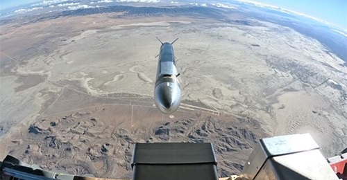 Black Arrow is ejected from an AC-130J over the Utah Test and Training Range in November 2024.