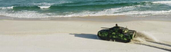 BAE Systems Hägglunds demonstrated its CV90 infantry fighting vehicle to the Brazilian Army at the Centro de Avaliações do Exército in July 2023.
