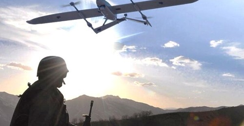 An artist's impression of the Baha unmanned aircraft in service with the Turkish army.
